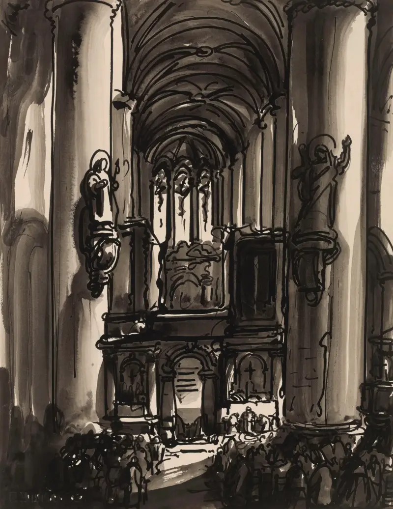 St. Jakobskirche in Antwerpen von Alfred Ost
