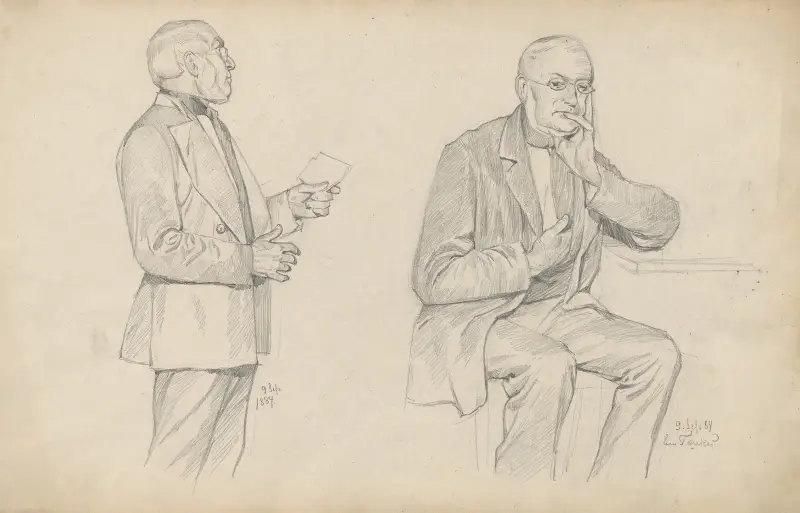 Přemýšlející muž ve stoje a vsedě, Alfred Schmidt