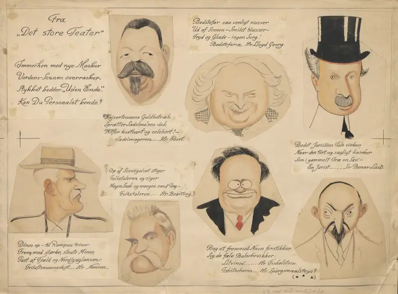From ‘The Great Theater’., 1922 – nr 1 av Alfred Schmidt