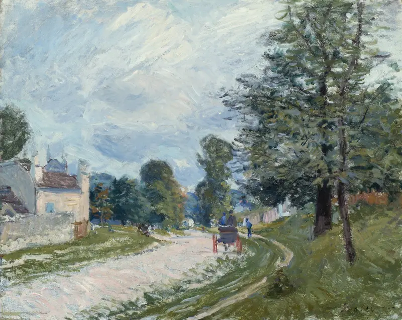 A Turn in the Road av Alfred Sisley