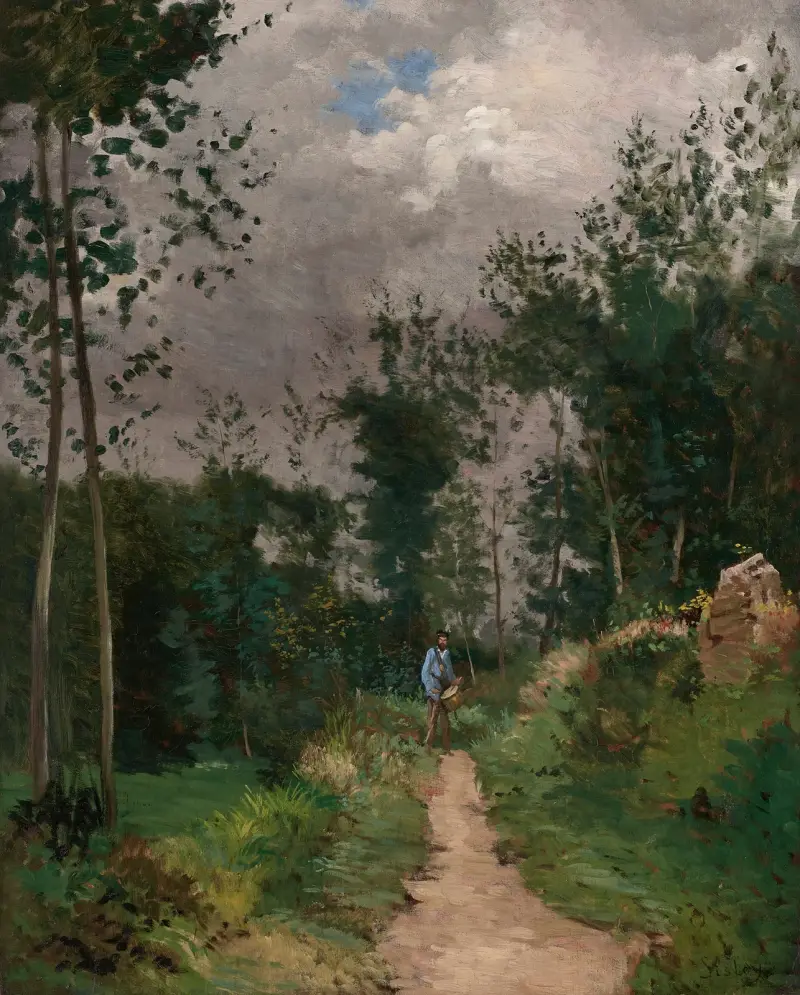 Forsthaus im Wald von Fontainebleau von Alfred Sisley