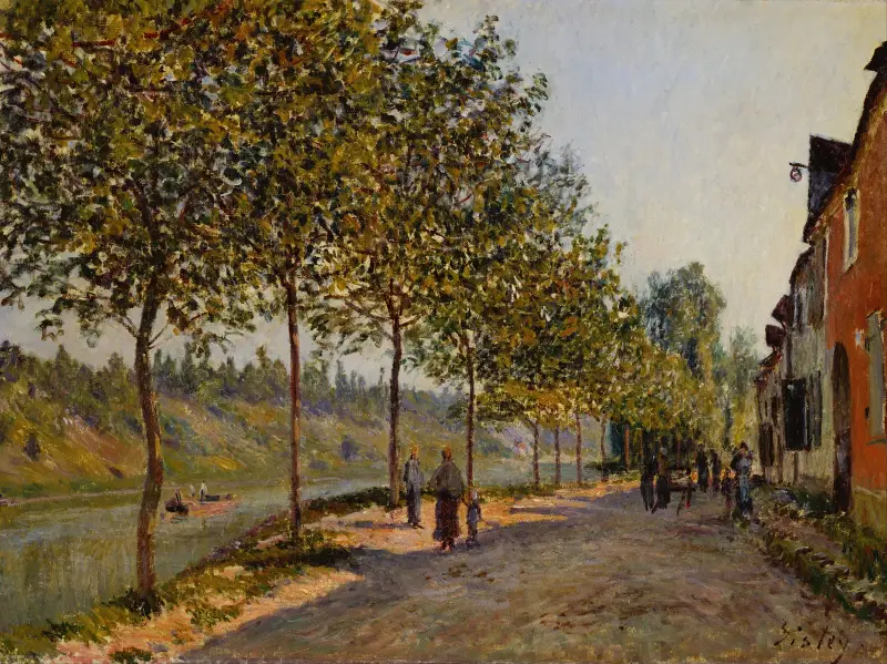 Czerwcowy poranek w Saint-Mammès, Alfred Sisley