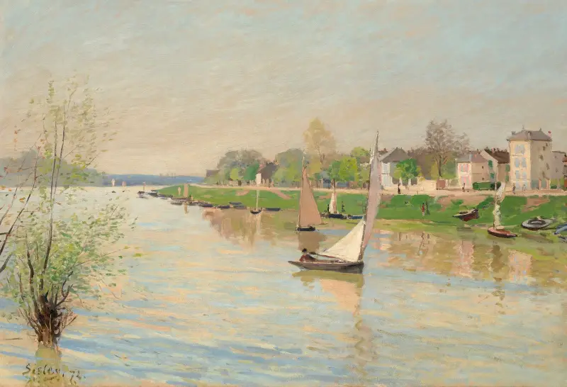 Seine vid Argenteuil av Alfred Sisley