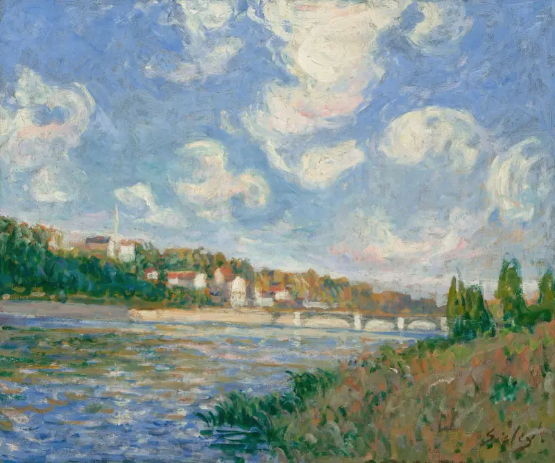 Seina u Saint-Cloud, 1877 – č. 1, Alfred Sisley