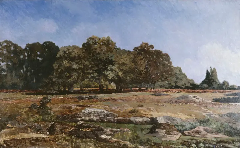 Utkanten av Fontainebleauskogen av Alfred Sisley