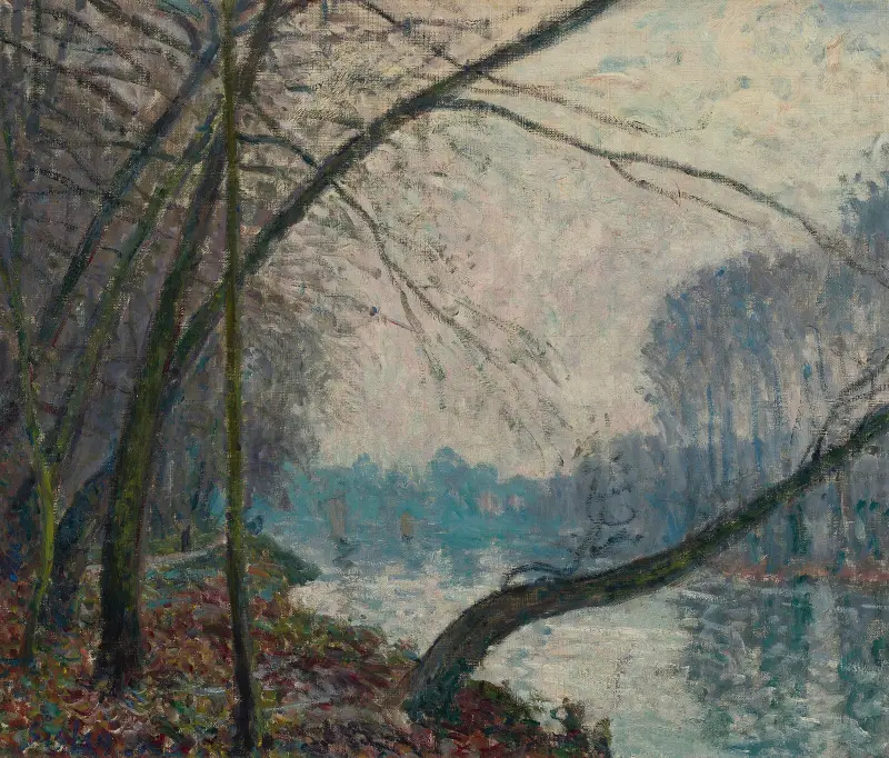 Oktobermorgen bei Port-Marly von Alfred Sisley