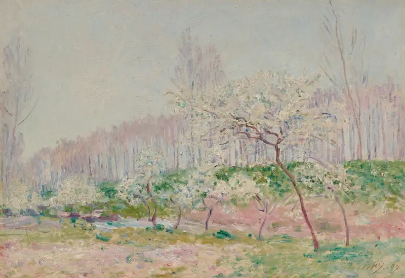 Blühende Apfelbäume, 1890 – Nr. 2 von Alfred Sisley