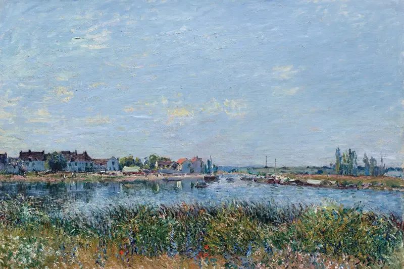Saint-Mammès, der Morgen von Alfred Sisley