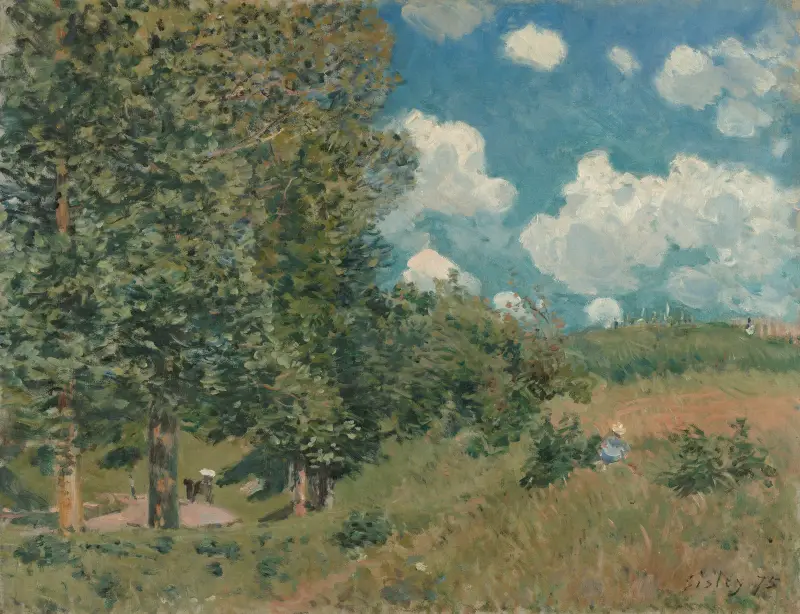Vägen från Versailles till Saint-Germain av Alfred Sisley