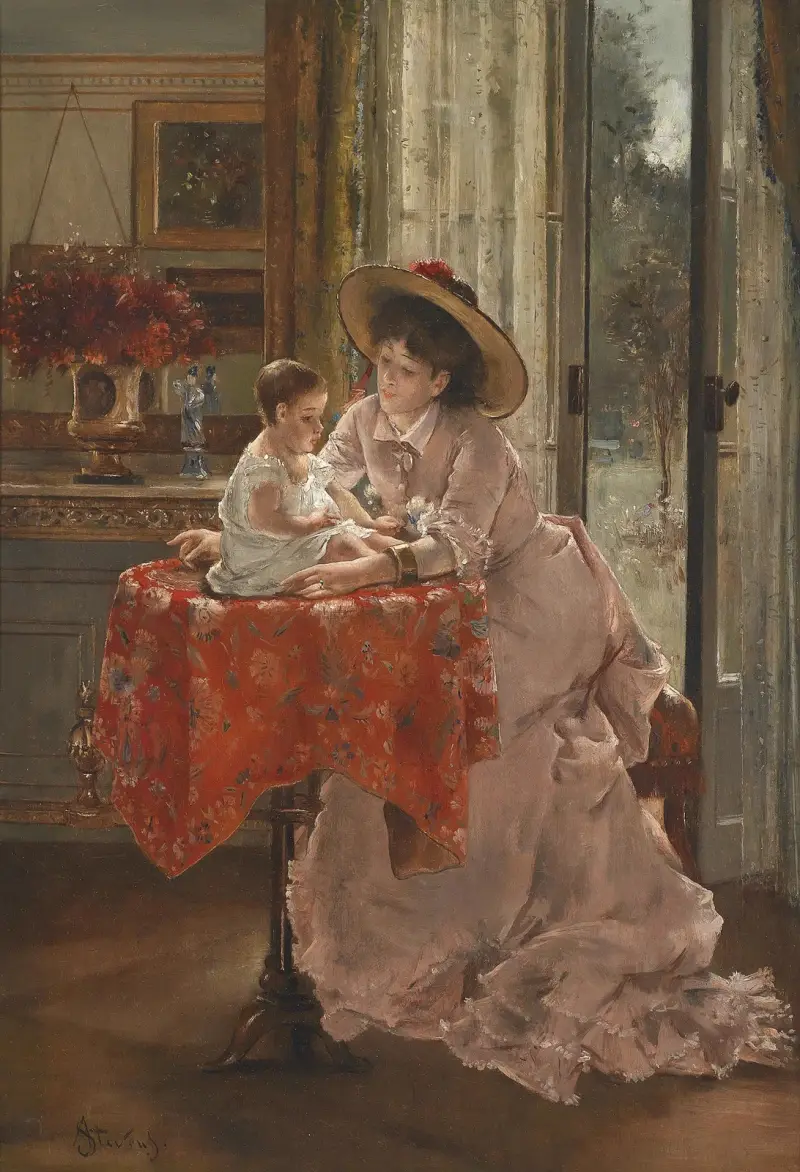 Szczęśliwa matka, Alfred Stevens