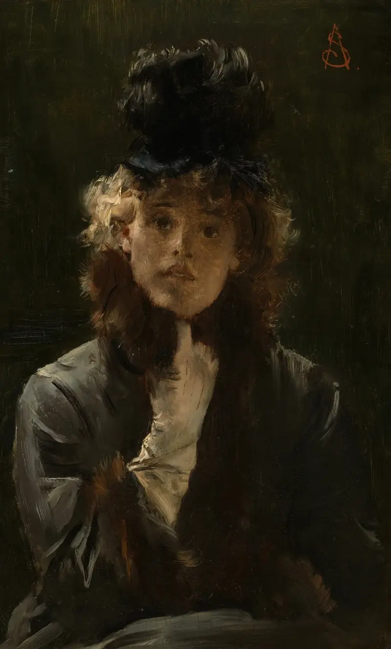 The Parisian Sphinx, 1880 av Alfred Stevens