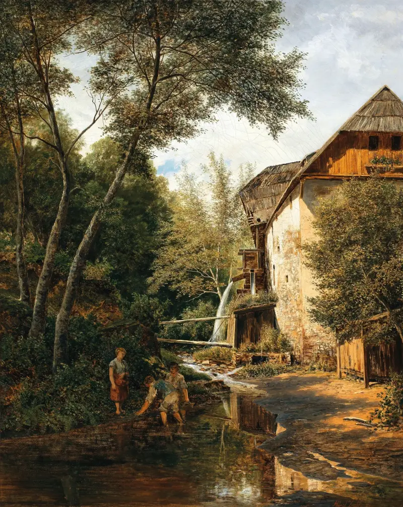 En gammal kvarn ovanför Pörtschach av Alfred Zoff