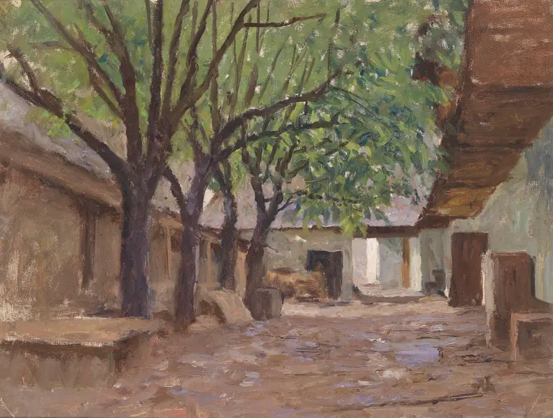 Bondgårdar vid Klagenfurt av Alfred Zoff