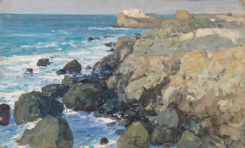 Kust vid Forio på Ischia av Alfred Zoff