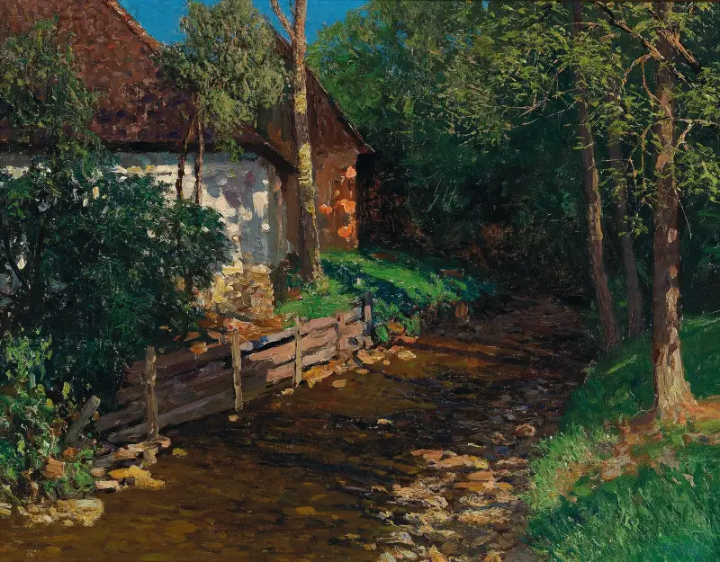 Motiv från Stainzertal (Väststeiermark) av Alfred Zoff