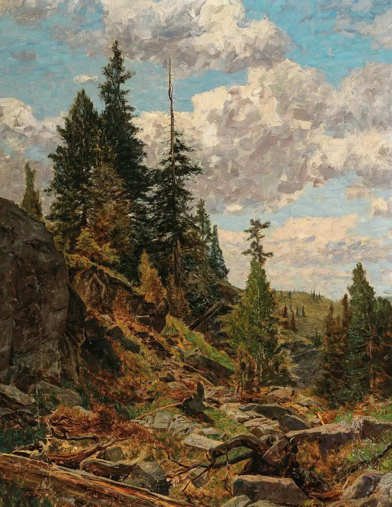 Motiv från Turracher Alpe av Alfred Zoff