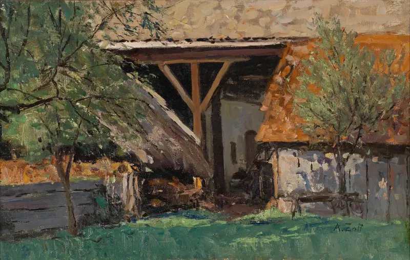 Scheune in Stainz av Alfred Zoff