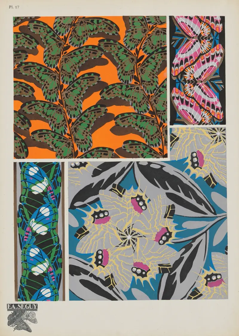 Papillons Pl. 17 von Emile-Allain Séguy