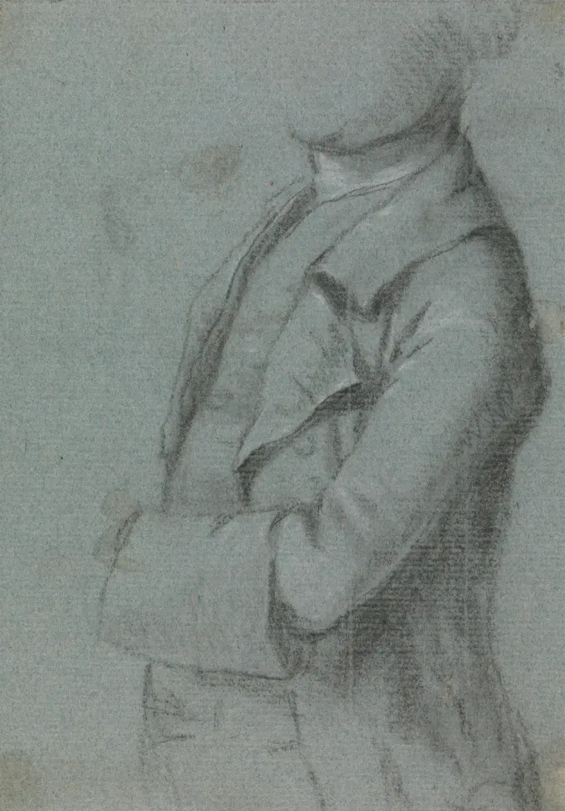 Kostymstudie för porträtt av en man av Allan Ramsay