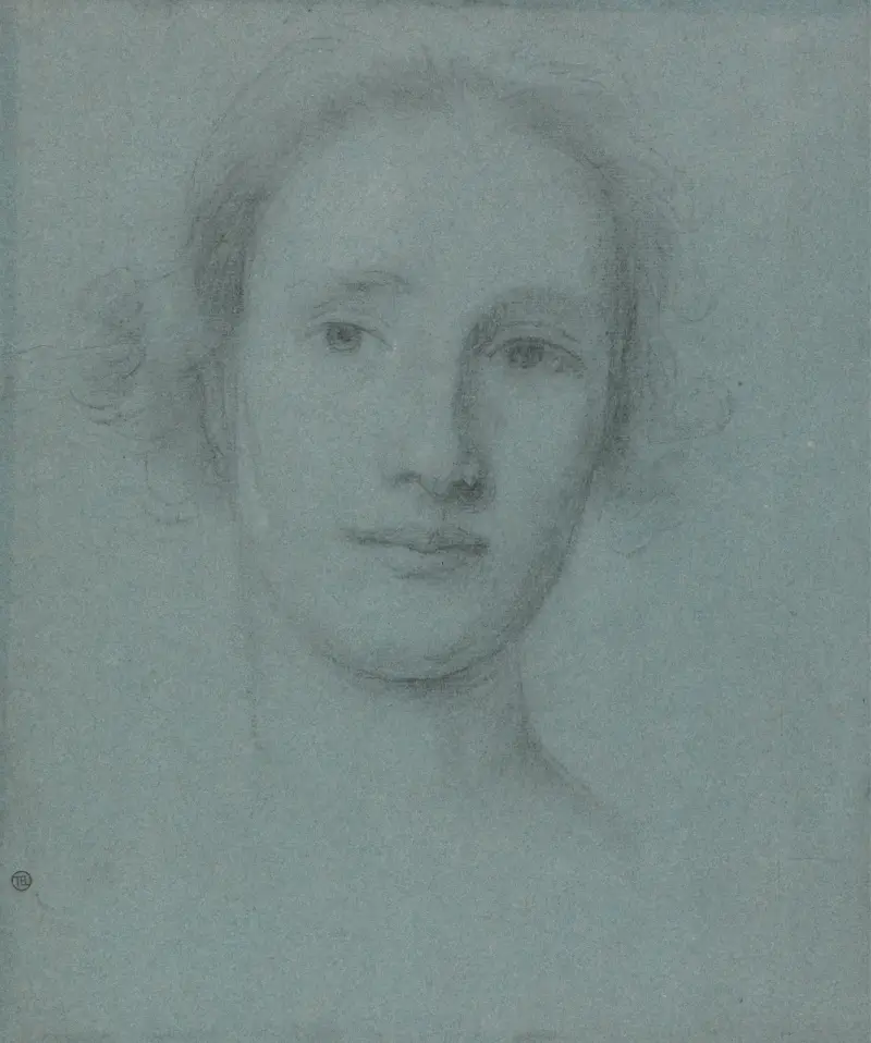 Huvud av en ung kvinna av Allan Ramsay