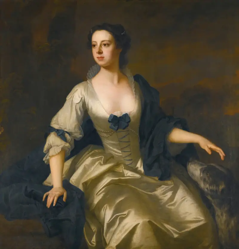 Porträtt av lady Hariot Vernon av Allan Ramsay