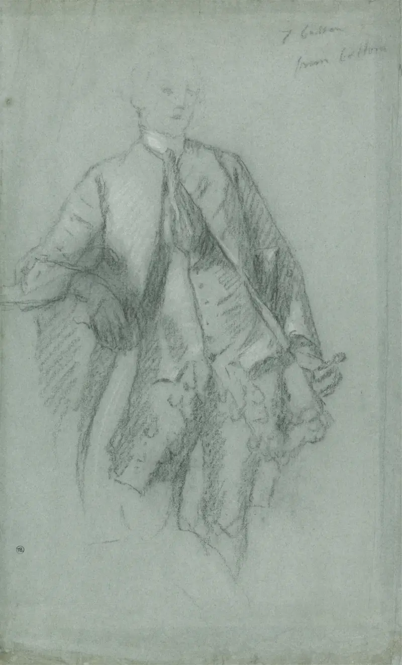 Studie till porträtt av William Guise av Allan Ramsay