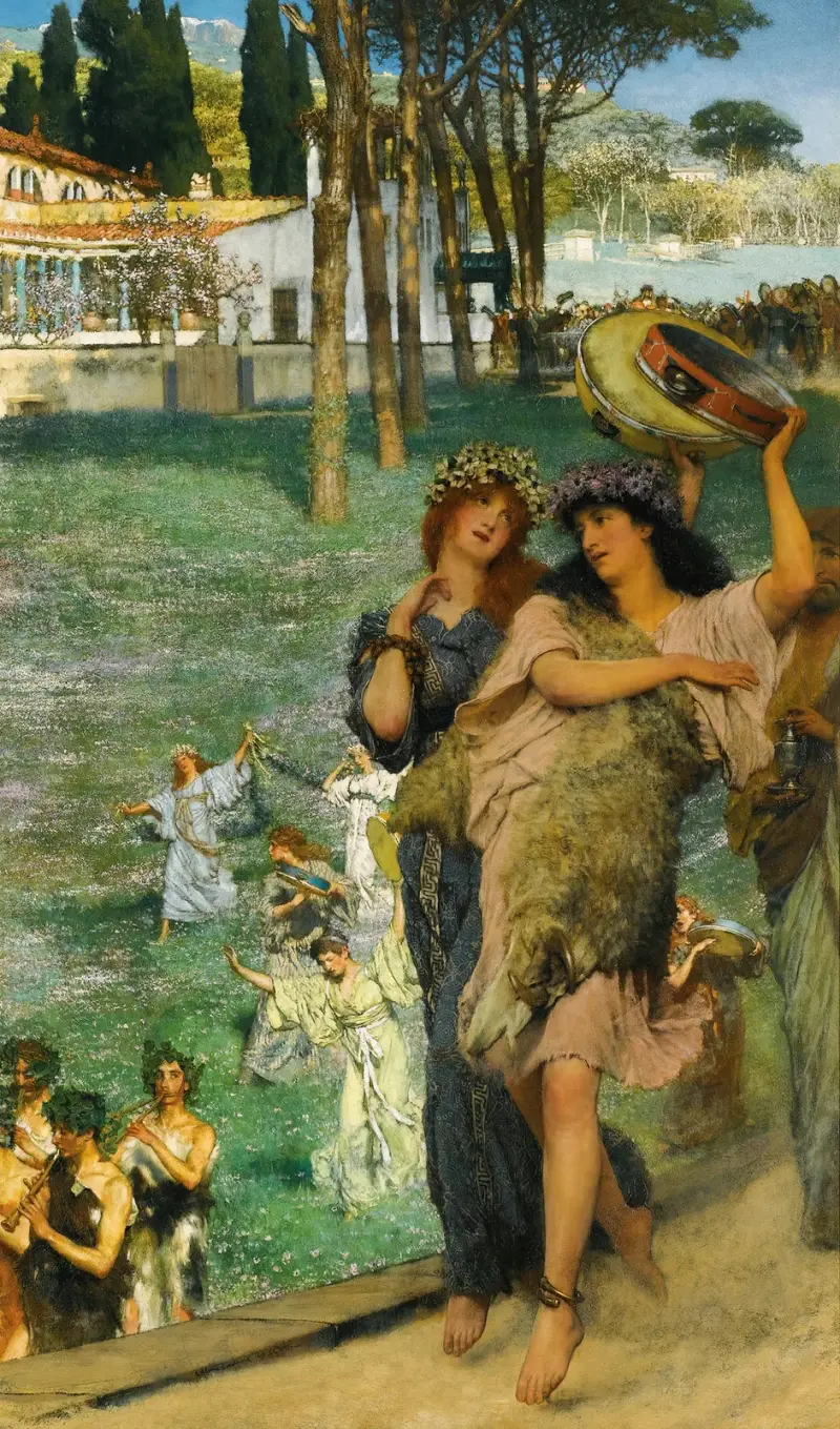 A Spring Festival (On The Road To The Temple Of Ceres) av Lawrence Alma-Tadema