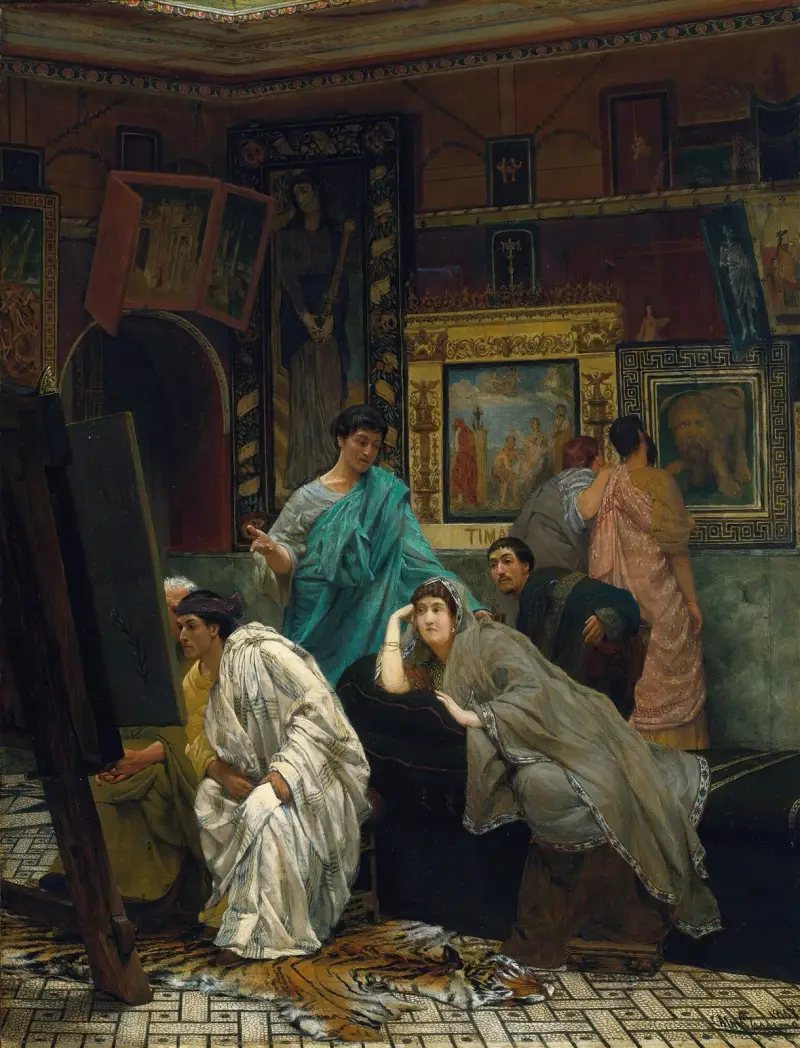 Konstsamlaren på Augustus tid av Lawrence Alma-Tadema