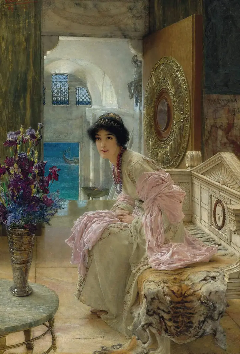Watching And Waiting av Lawrence Alma-Tadema