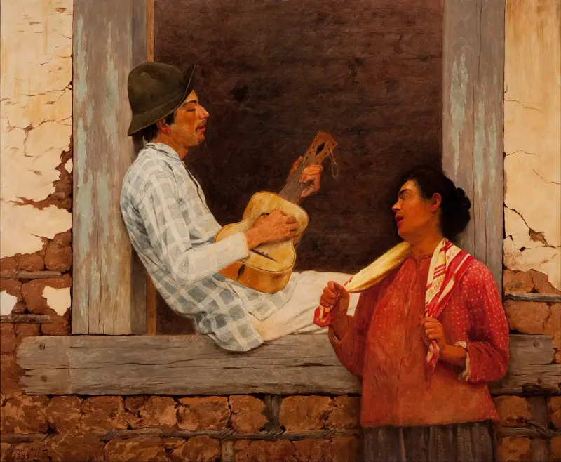 Der Gitarrist von Almeida Júnior
