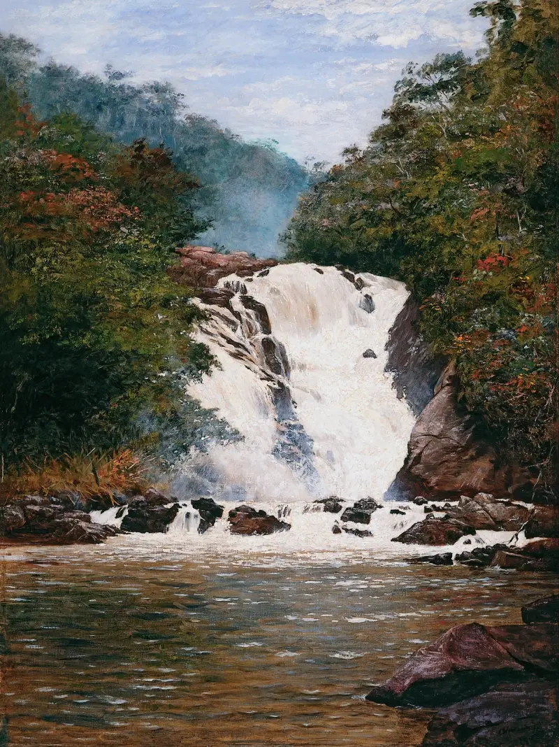 Votorantim Waterfall av Almeida Júnior
