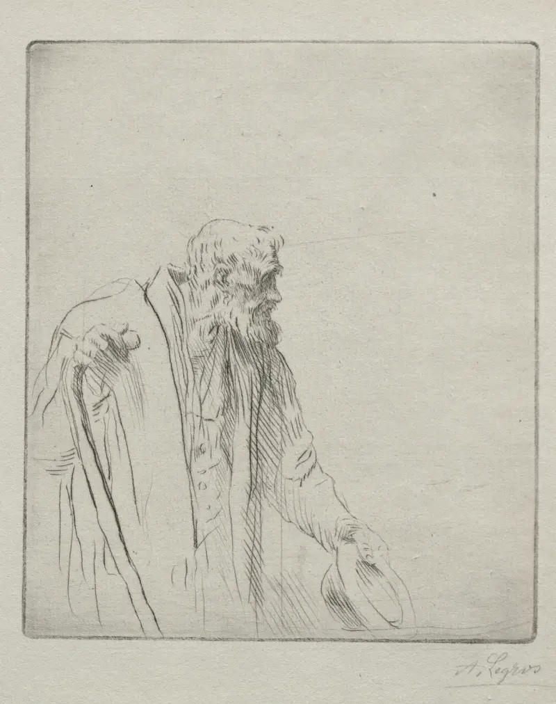 A Beggar av Alphonse Legros
