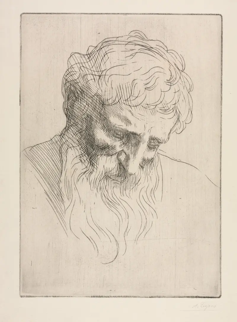 Manshuvud – nr 2 av Alphonse Legros