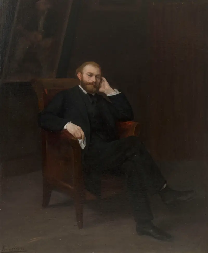 Portret Édouarda Maneta, Alphonse Legros