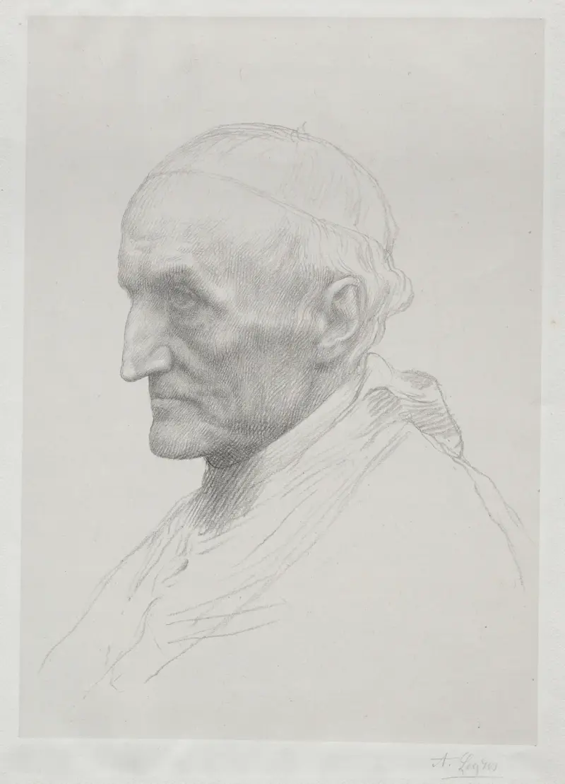 Porträtt av kardinal Manning (andra plåten) av Alphonse Legros
