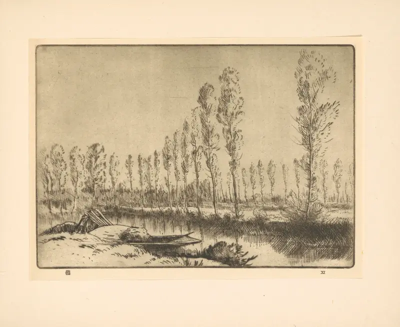 Nära väninnor; Torvmossarna av Alphonse Legros