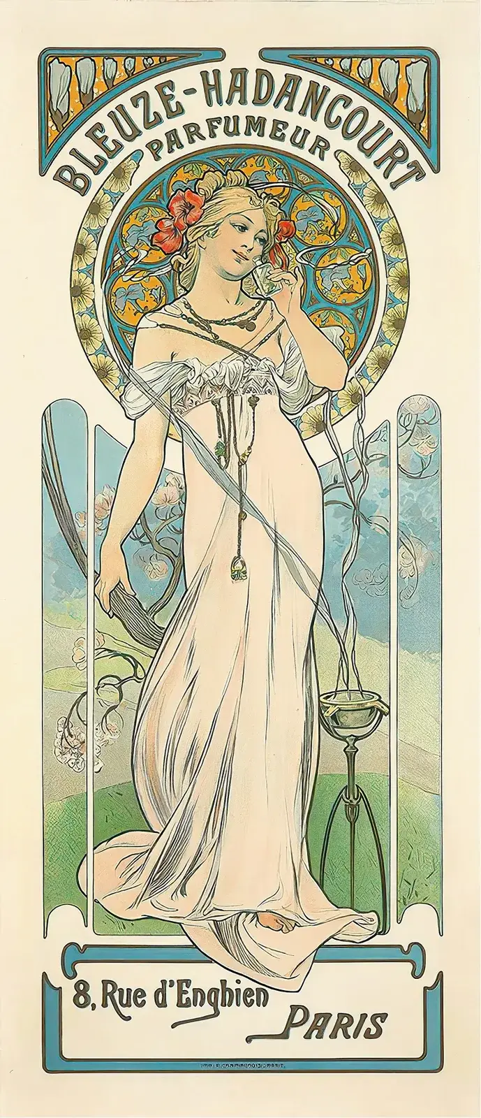 Bleuze-Hadancourt Parfumeur av Alphonse Mucha