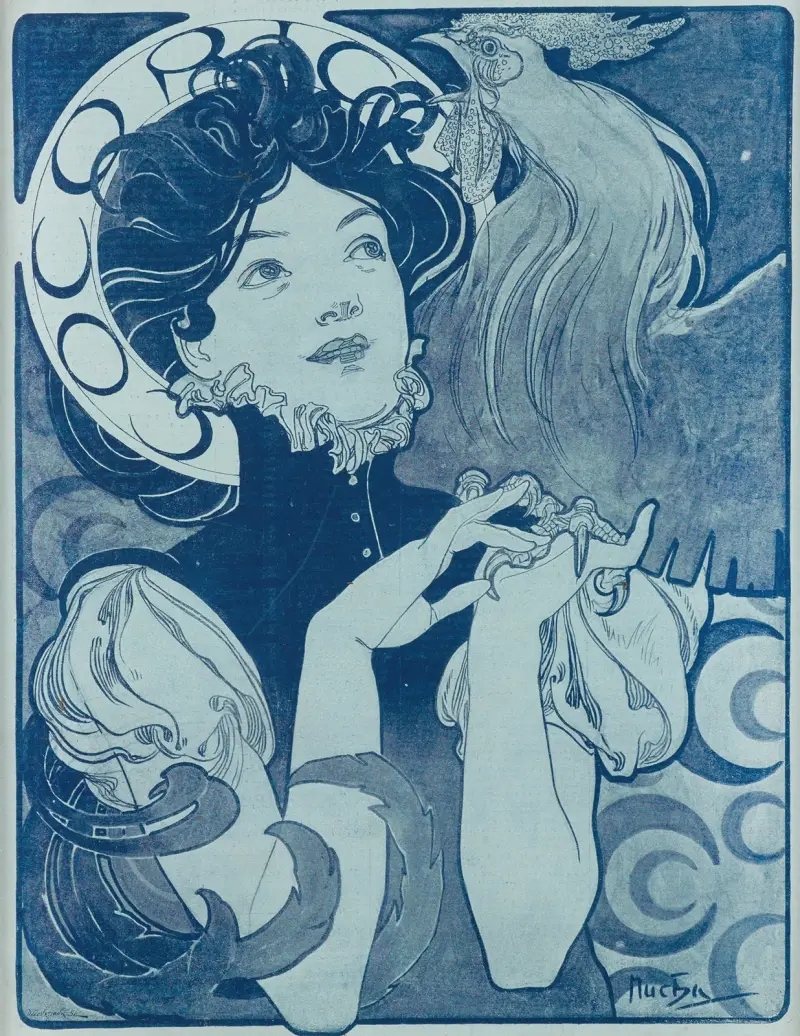 Cocorico von Alphonse Mucha