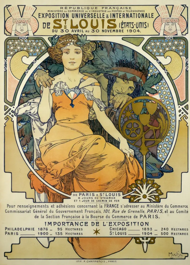 Weltausstellung in St. Louis 1904 von Alphonse Mucha