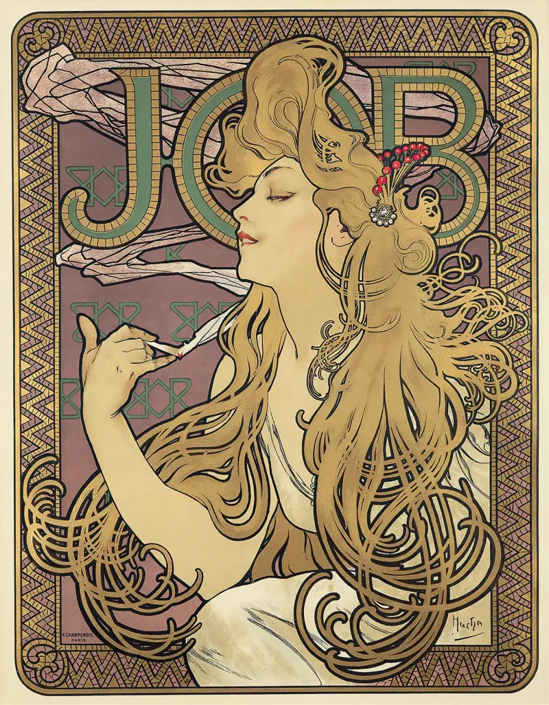 Job, 1896 av Alphonse Mucha