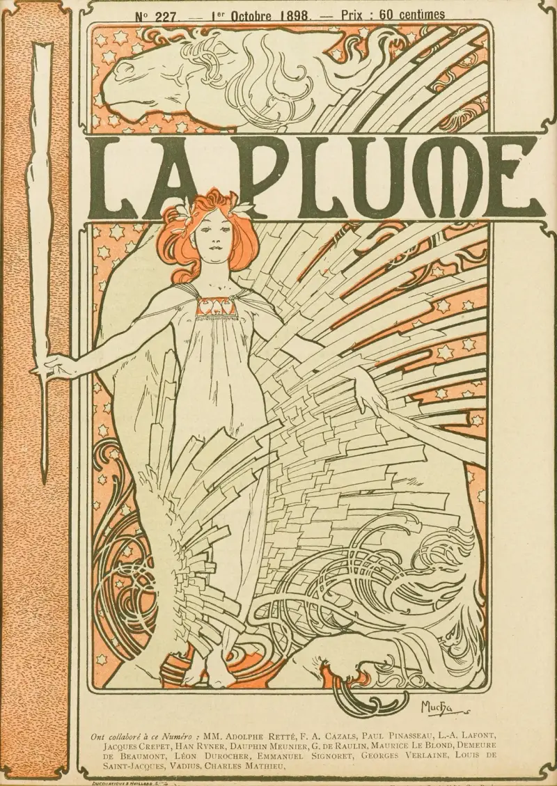 La Plume – nr 1, Alphonse Mucha