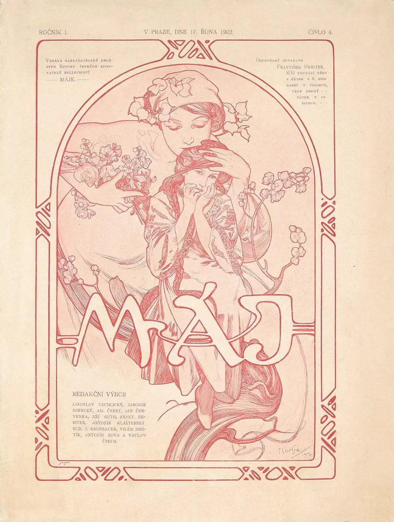 Máje av Alphonse Mucha
