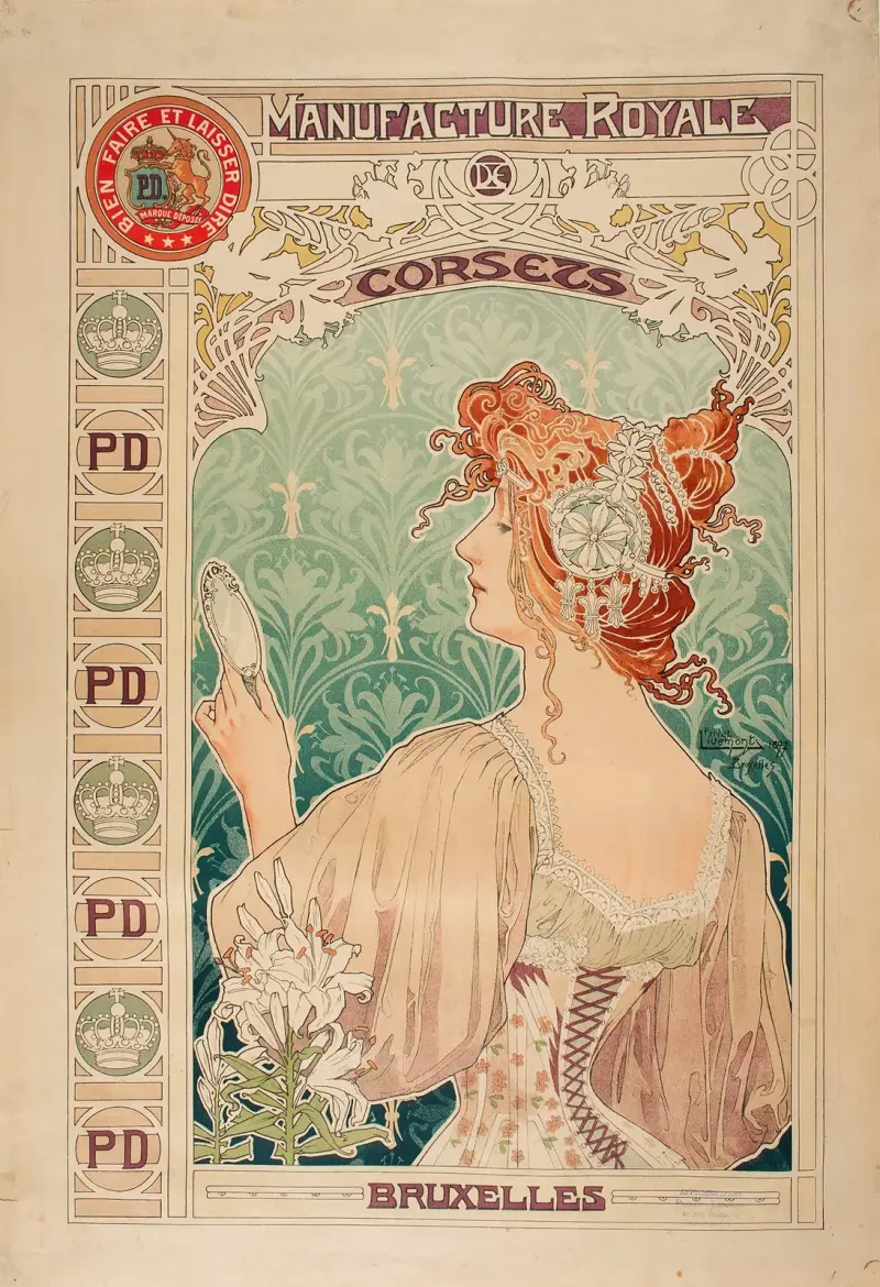 Manufacture Royale De Corsets av Alphonse Mucha