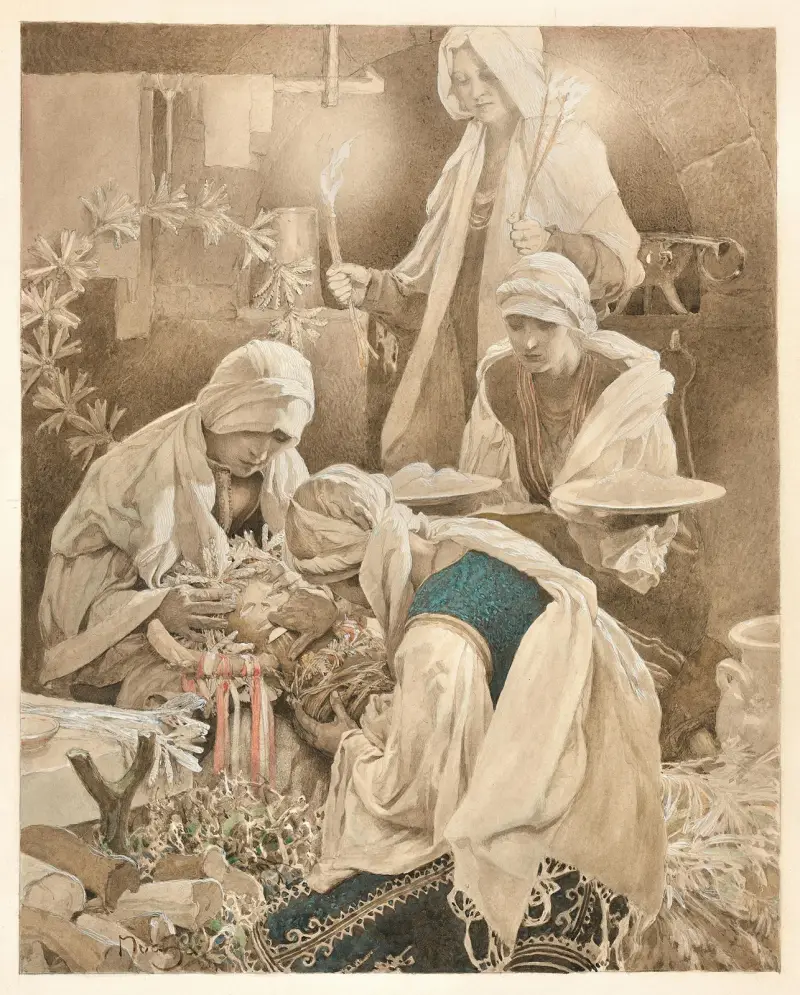 Maslenitsa-Puppe von Alphonse Mucha