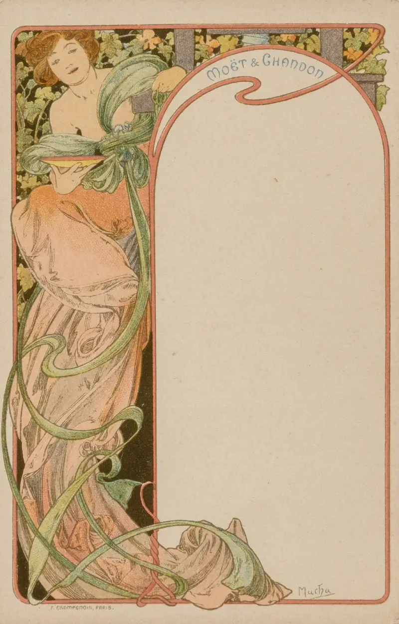 Menu, 1900 – Nr. 2, Alphonse Mucha