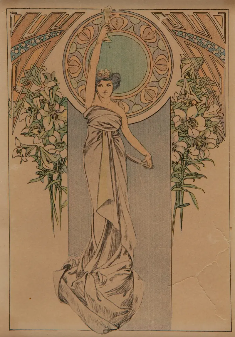 Menükarte, 1900 – Nr. 1 von Alphonse Mucha
