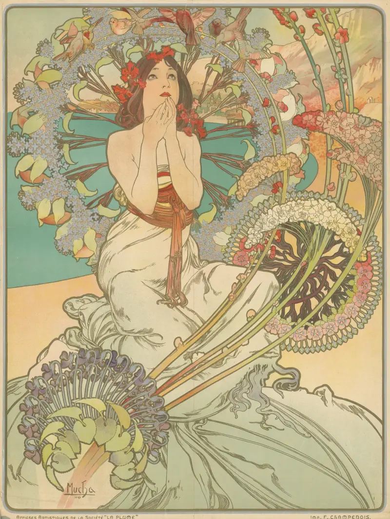 Monaco Monte-Carlo av Alphonse Mucha