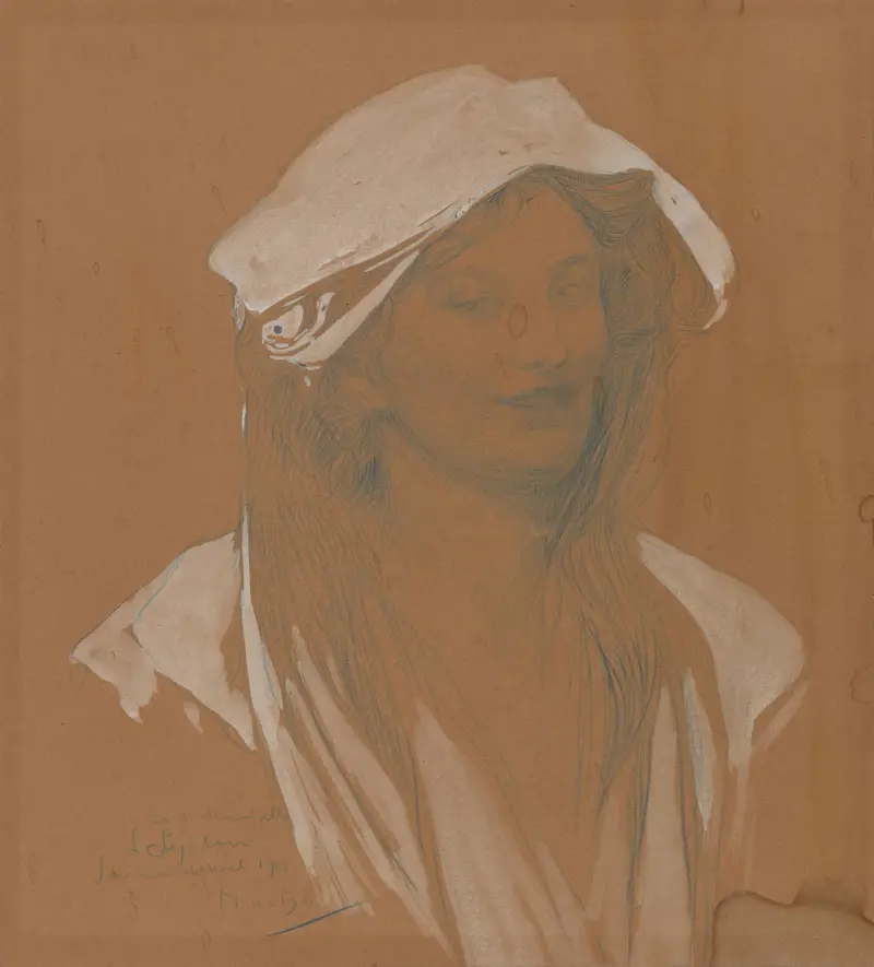 Portrait av Alphonse Mucha