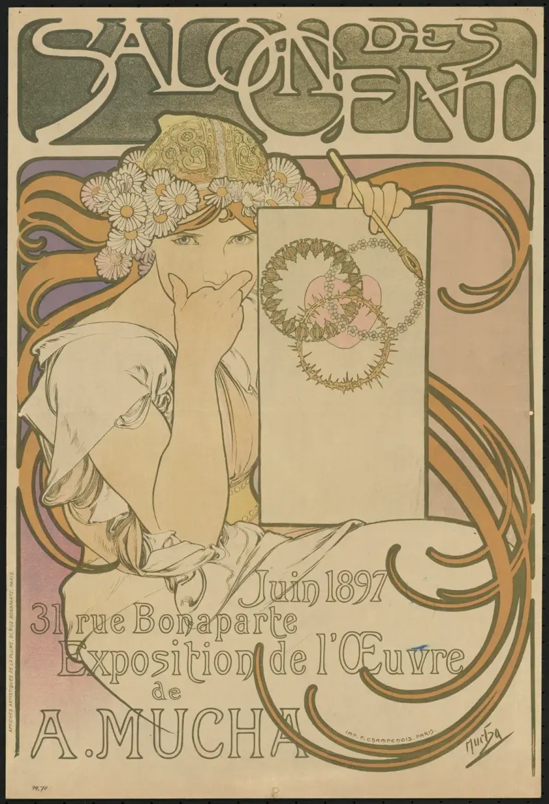 Salon des Cent. A. Mucha av Alphonse Mucha