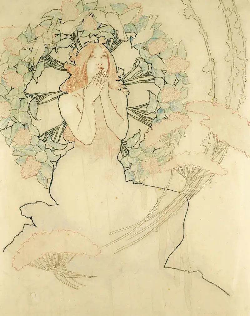 Studie pro Monte Carlo, Alphonse Mucha